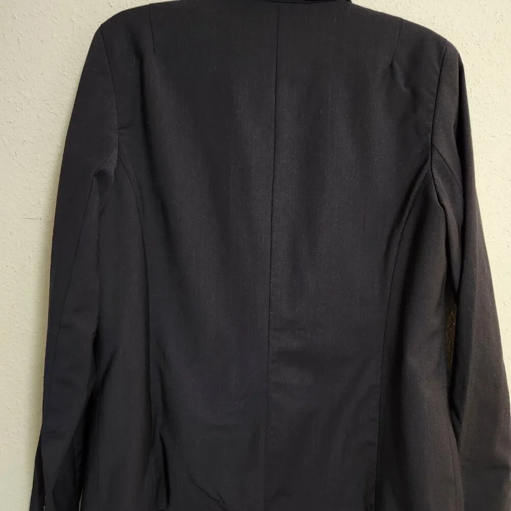 Talbots | Navy Luxe Wool Single Button Blazer 12 - Picture 7 of 10